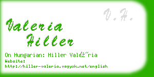 valeria hiller business card